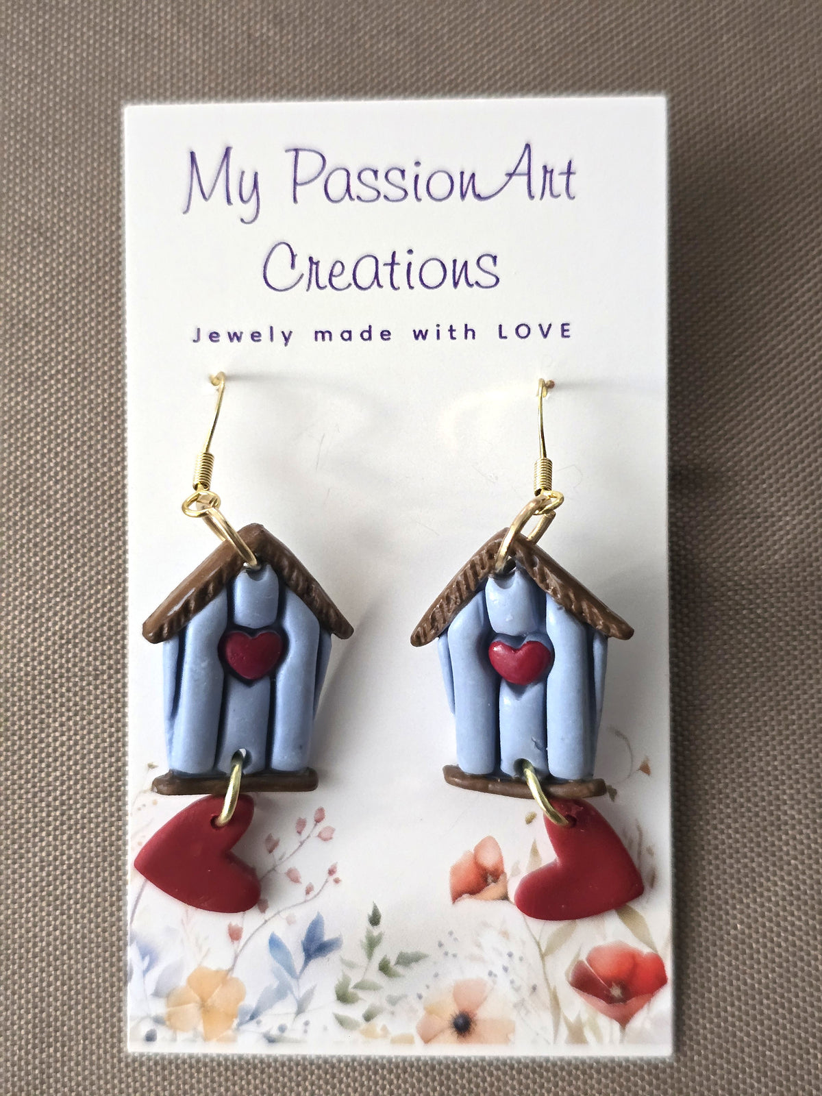 Birdhouse Earrings