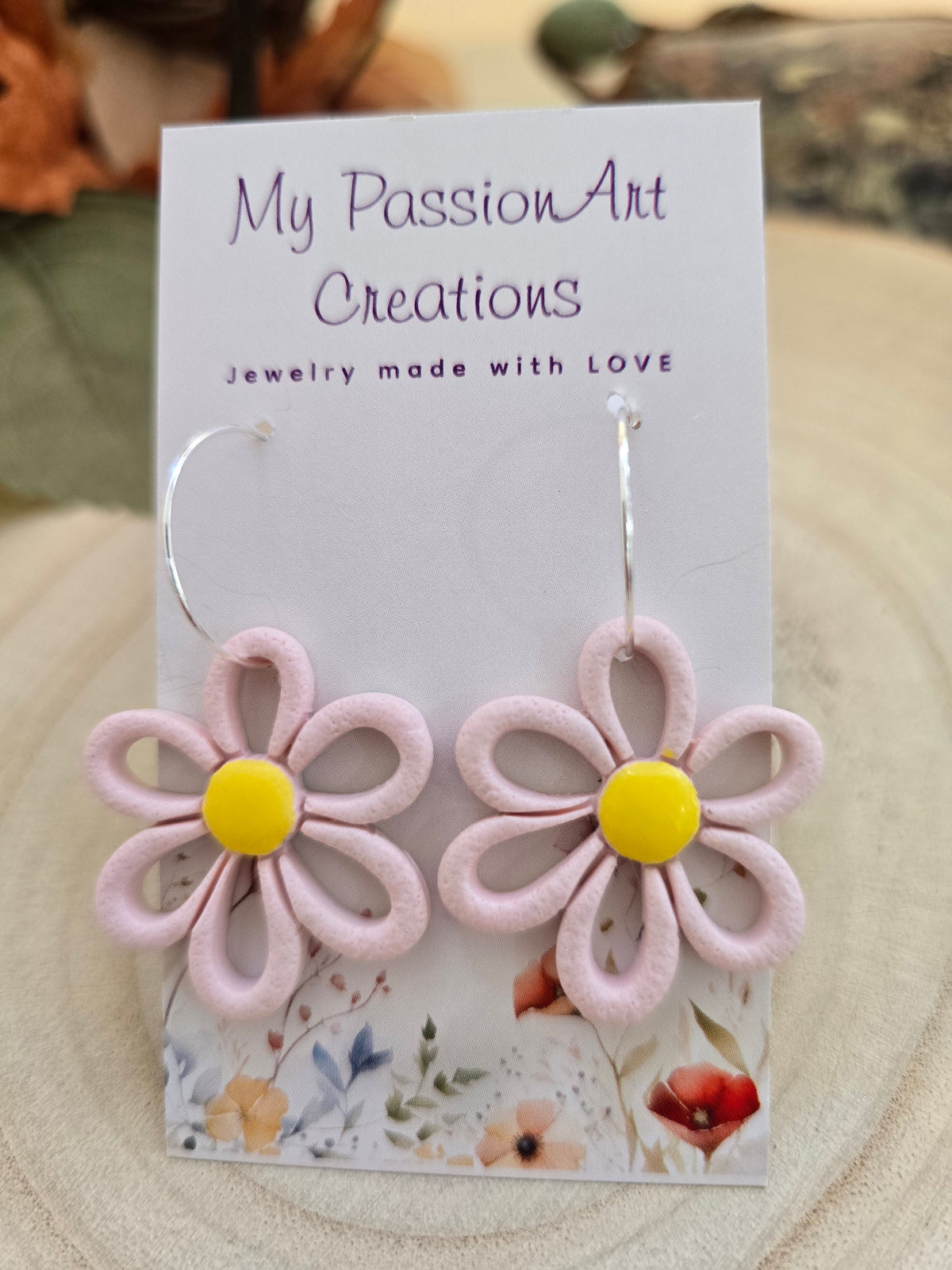 Daisy Hoop Earrings