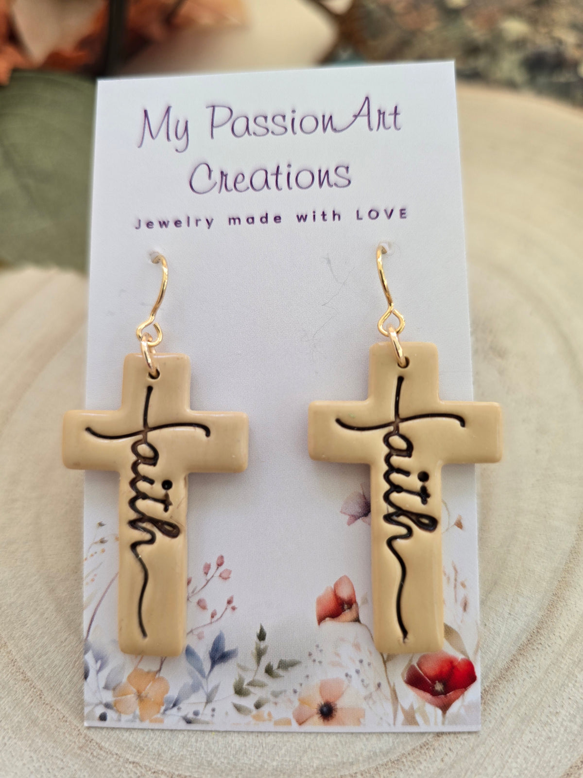 Faith Cross Earrings
