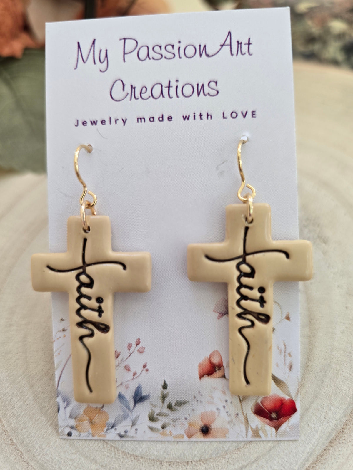 Faith Cross Earrings