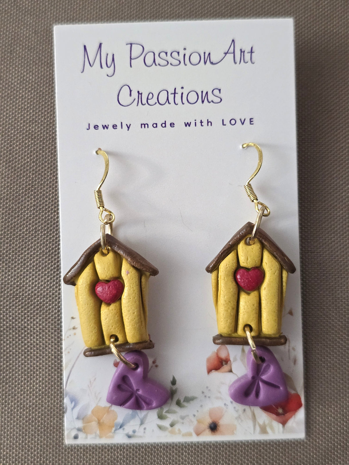 Birdhouse Earrings
