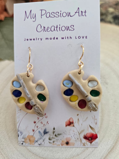 Paint Palette Earrings