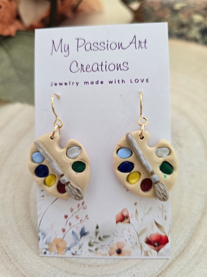 Paint Palette Earrings
