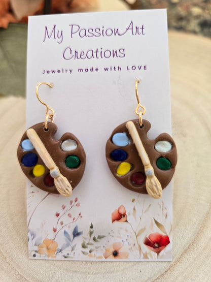 Paint Palette Earrings