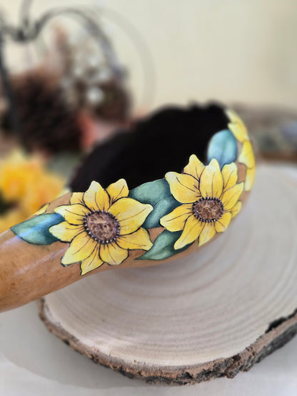 Sunflower Wreath Decorative Gourd