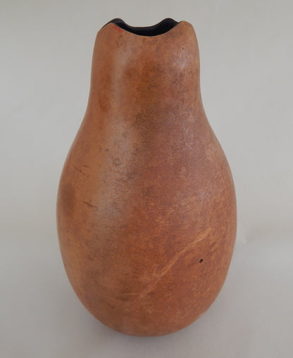 Carved Tiger Lily Gourd with Filigree & Gold Leaf